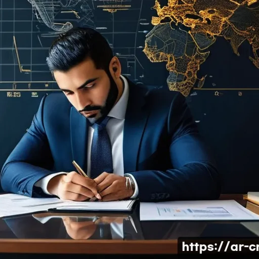 신용분석사와 금융 컨설턴트의 연관성 - **Prompt:** A highly professional and focused Arab credit analyst, in their late 30s, dressed in a t...