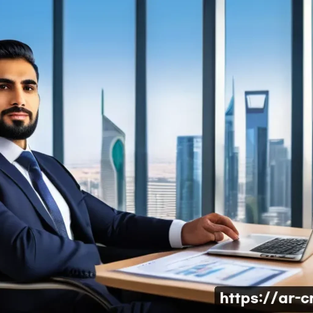 신용분석사 경력자 연봉 비교 - A professional Arab male credit analyst in his mid-30s, wearing formal business attire including a s...
